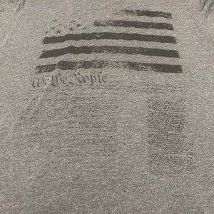 Gray Monochrome American Flag Tee shirt